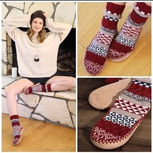 Cozy Nordic Slipper Sock Boot